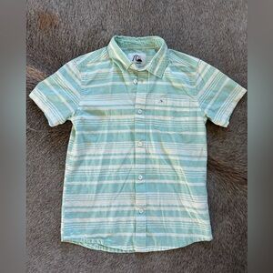 Quiksilver Boy’s Classic Button Up, tropical vacation summer, size S